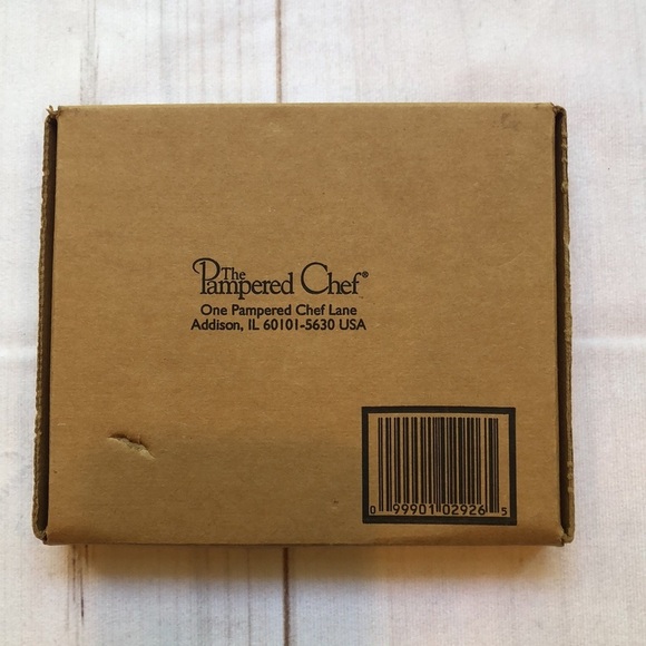 RARE Vintage Pampered Chef Peace On Earth 2002 Stoneware Cookie Mold orig box - Picture 9 of 10